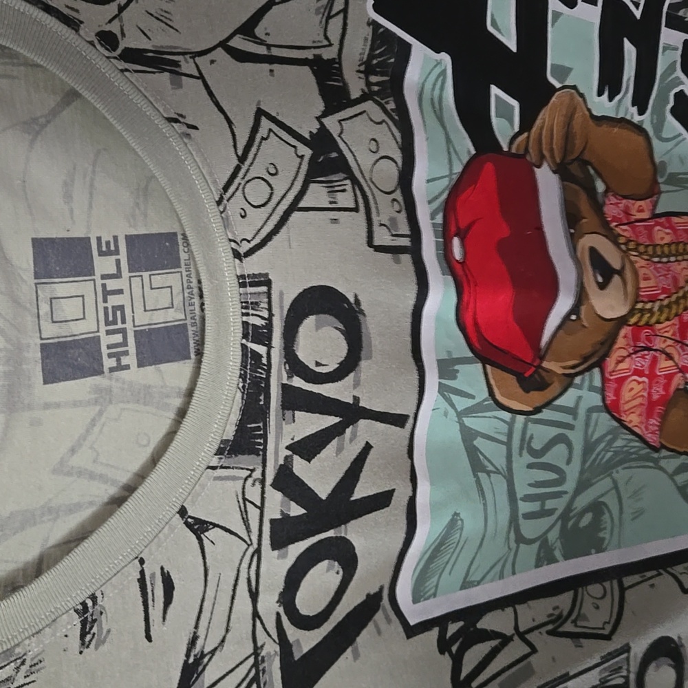 Hustle OG Black and Red Short Sleeve Tees - Picture 6 of 9